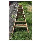 8FT WOOD FOLDING LADDER