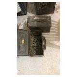 SMALL METAL AMMO BOXES WITH SOME AMMO