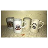 4 ASST. BEER STEINS