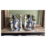 PAIR OF PORCELAIN FIGURINES, MADE IN GERMANY