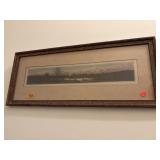 ANTIQUE FRAMED LANDSCAPE, 26X11