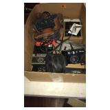 BOX OF ANTQ. CAMERAS