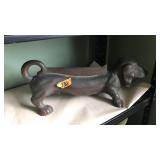 CAST IRON DACHSHUND BOOT SCRAPPER