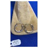 14K GOLD EARRINGS - ONE IS DAMAGED