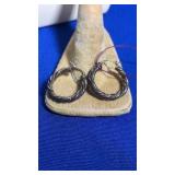 MARKED 10K HOOP EARRINGS