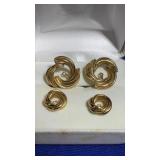 14K YELLOW GOLD EARRING INSERTS (2 PAIRS)