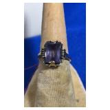 10K YELLOW GOLD & SEMI PRECIOUS STONE RING
