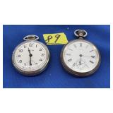 BULLS EYE STOP WATCH & AW CO POCKET WATCH 10