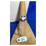 14K YELLOW GOLD & SEMI PRECIOUS STONE RING