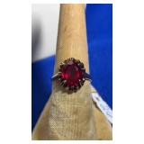 10K YELLOW GOLD & SEMI PRECIOUS STONE RING