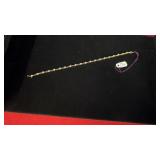 14K YELLOW GOLD & DIAMOND BRACELET