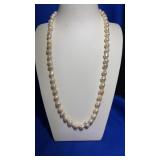 14K GOLD CLASP CULTURED PEARL NECKLACE