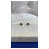 14K YELLOW GOLD STUD EARRINGS