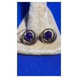 14K YELLOW GOLD & SEMI PRECIOUS STONE EARRINGS