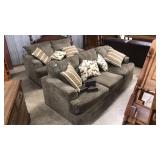 2 PC CORNELL COCOA COUCH AND LOVE SEAT