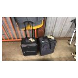 2 SMALL SUITCASES