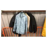 4 LADIES JACKETS, ASST SIZES