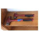 2 SNAP ON BALL PEIN HAMMERS