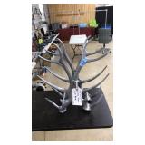 CAST ALLUMINUM ANTLER WINE RACK