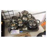 7 PC ROCKFORD SILVERPLATE CO. TEA SET #315