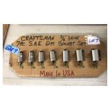 CRAFTSMAN 3/8" DRIVE 7PC SOCKET SET