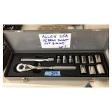ALLEN 1/2" DRIVE SOCKET SET