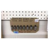 CRAFTSMAN 3/8" DRIVE 8PC  S.A.E SOCKET SET
