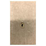 ORNATE PENDANT W. SEMI PRECIOUS STONE