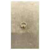 14K YELLOW GOLD NUGGET RING