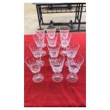 WATERFORD CRYSTAL LISMORE 12 WATER GOBLETS