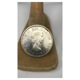 1964 CANADIAN 100YR ANNIVERSARY SILVER DOLLAR COIN