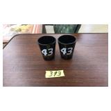 PAIR OF RICHARD PETTY SHOT GLASSES