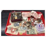 TRAY OF ASST FOREIGN CURRENCY