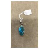 TURQUOISE IN STERLING SILVER PENDANT