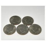 5 EISENHOWER SILVER DOLLARS