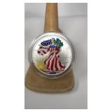 2000 AMERICAN EAGLE SILVER DOLLAR IN FULL COLOR
