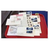COLL OF ASST FIRST DAY OF ISSUE MAILED STAMPS