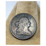 DRAPED BUST HALF CENT 1808