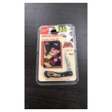 DAVEY ALLISON ENGRAVED CASE COLLECTOR KNIFE, NEW