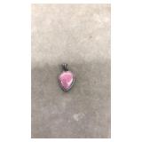 STERLING PENDANT W/ SEMI PRECIOUS STONE