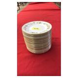 24 WEDGEWOOD MIRABELLE BONE CHINA BREAD & BUTTER