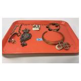 TRAY OF ASST COSTUME JEWELRY