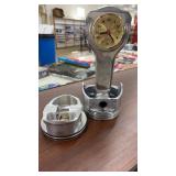 SIGNED RICHARD PETTY PISTON MANTLE CLOCK