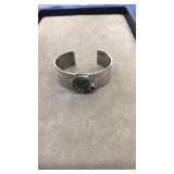 STERLING CUFF W/ ASST PRECIOUS STONES