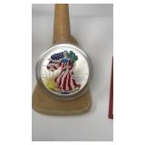 2000 AMERICAN EAGLE SILVER DOLLAR IN FULL COLOR