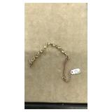 10K YELLOW GOLD BRACELET W/ SEMI PRECIOUS STONES