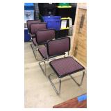 4 ANTQ. METAL CHAIRS