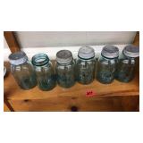 6 BALL PERFECT MASON JARS AND METAL LIDS, QUART