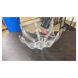 VNTG. CLEAR GLASS CRYSTAL BOWL