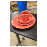 4 PC. FIESTAWARE CORAL COLOR